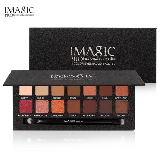 583B9B491A1AADA5A15126CC3CA220FA IMAGIC 14-Color Matte Nude Eyeshadow Palette