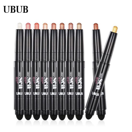 UBUB Dual-Color Velvet Shimmer Eye Pencil